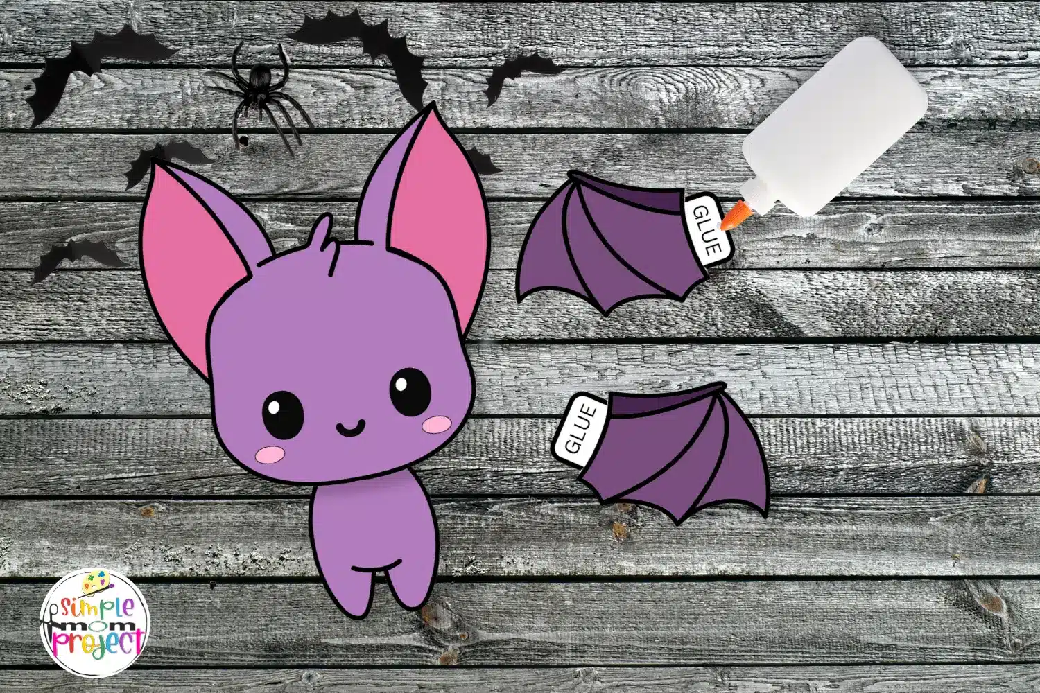 Bat Craft Activity for kids of all ages, toddlers, preschoolers and kindergarten kids
