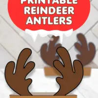 Reindeer Antler Printable Template Hat Craft for Kids