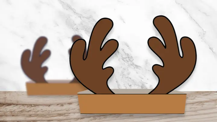 Printable Reindeer Antler Tutorial