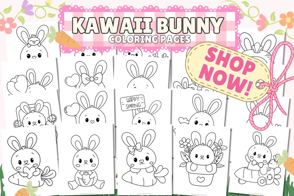 Shop Now Printable Bunny Coloring Pages for Kids