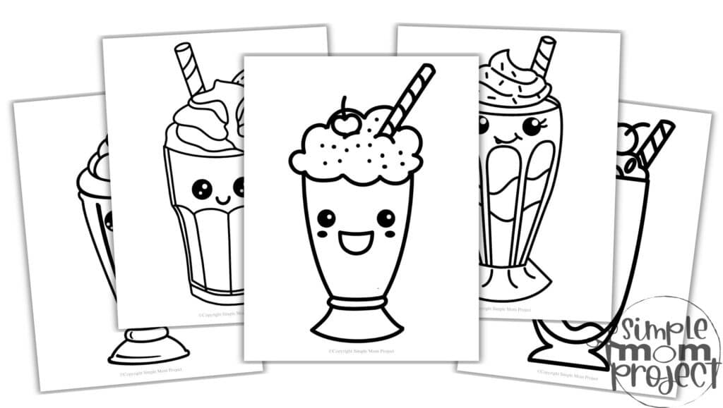 Milkshake Convertkit Free Printable Template for Kids