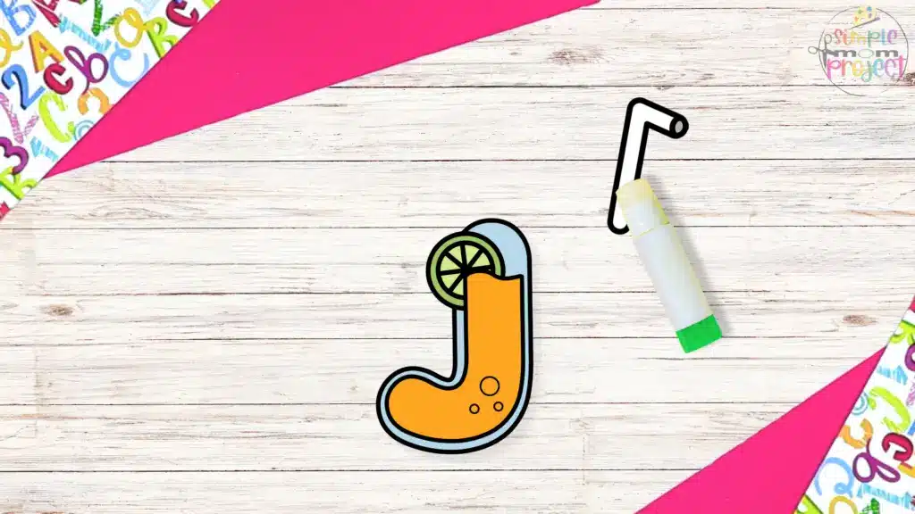 Free Printable Letter J for Juice Craft Template for kids 8