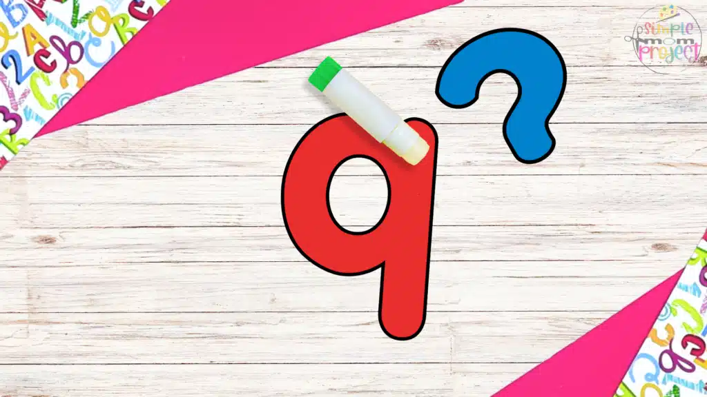 Free Printable Lowercase Letter Q for Question craft template for kids 4