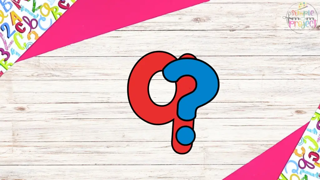 Free Printable Lowercase Letter Q for Question craft template for kids 7