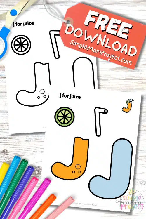 If your little one loves sipping on something fruity while crafting up a storm, then this free printable lowercase letter j for juice craft template is about to become their new favorite thing. Want a fun way to learn letter recognition and boost fine motor skills without even realizing it? This juicy craft’s got it all! Cut it, color it, glue it and then maybe celebrate with an actual juice box. Download your template today!