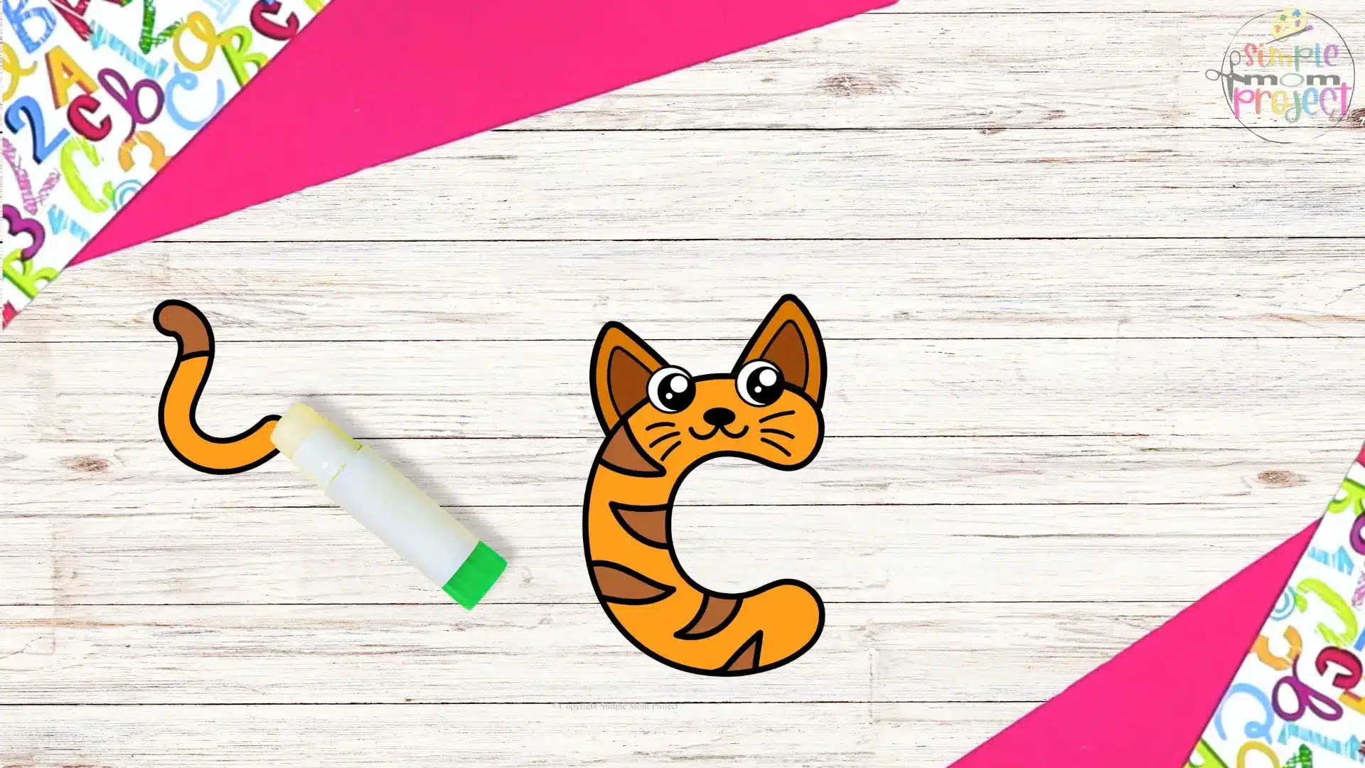 Free Printable Lowercase Letter c Craft Template Tutorial Image 7