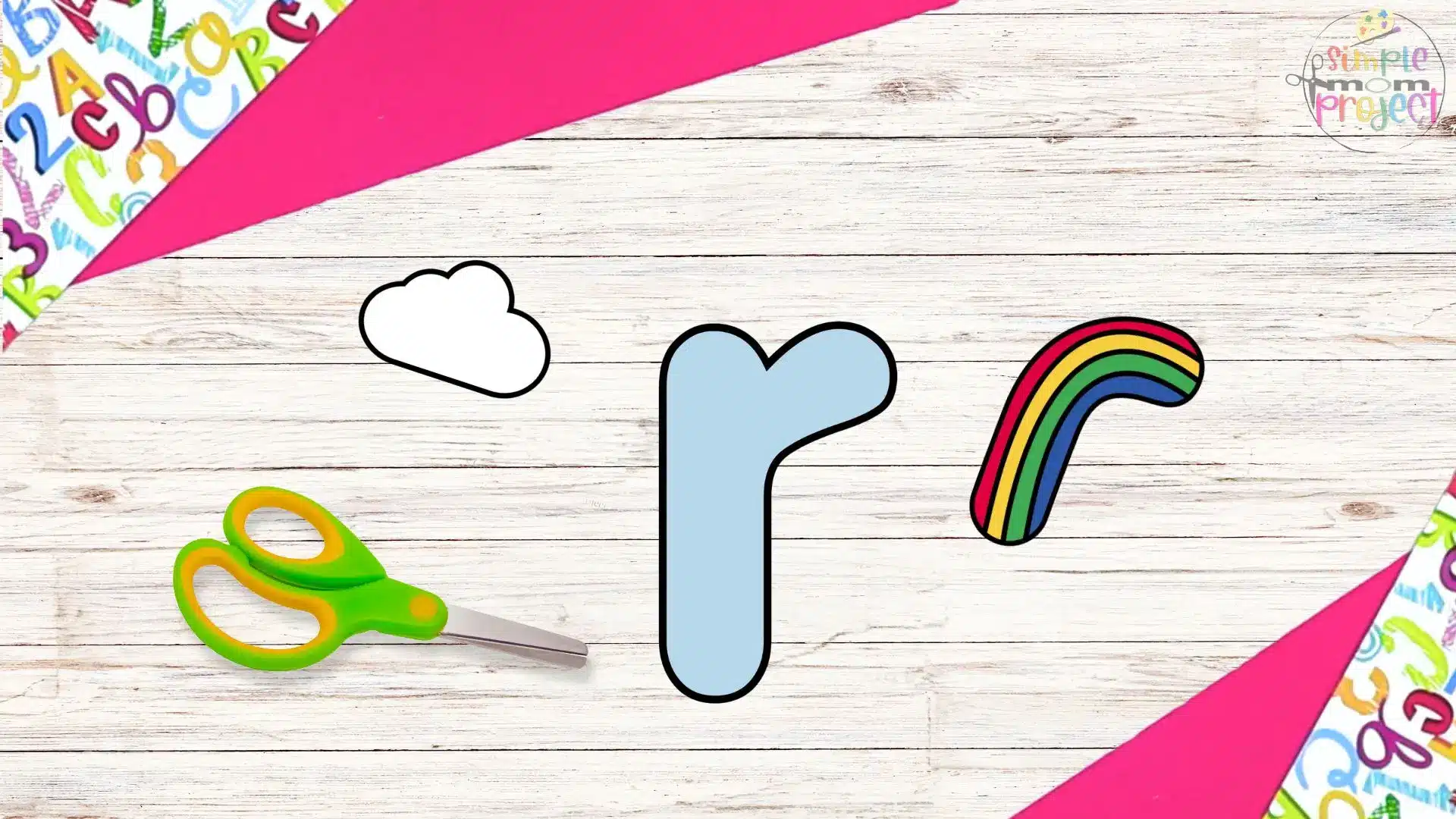 Free Printable Lowercase Letter r Craft Template Tutorial Image 2