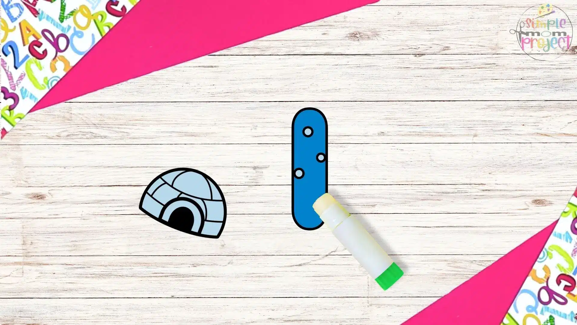 free printable letter i for igloo craft for kids 4