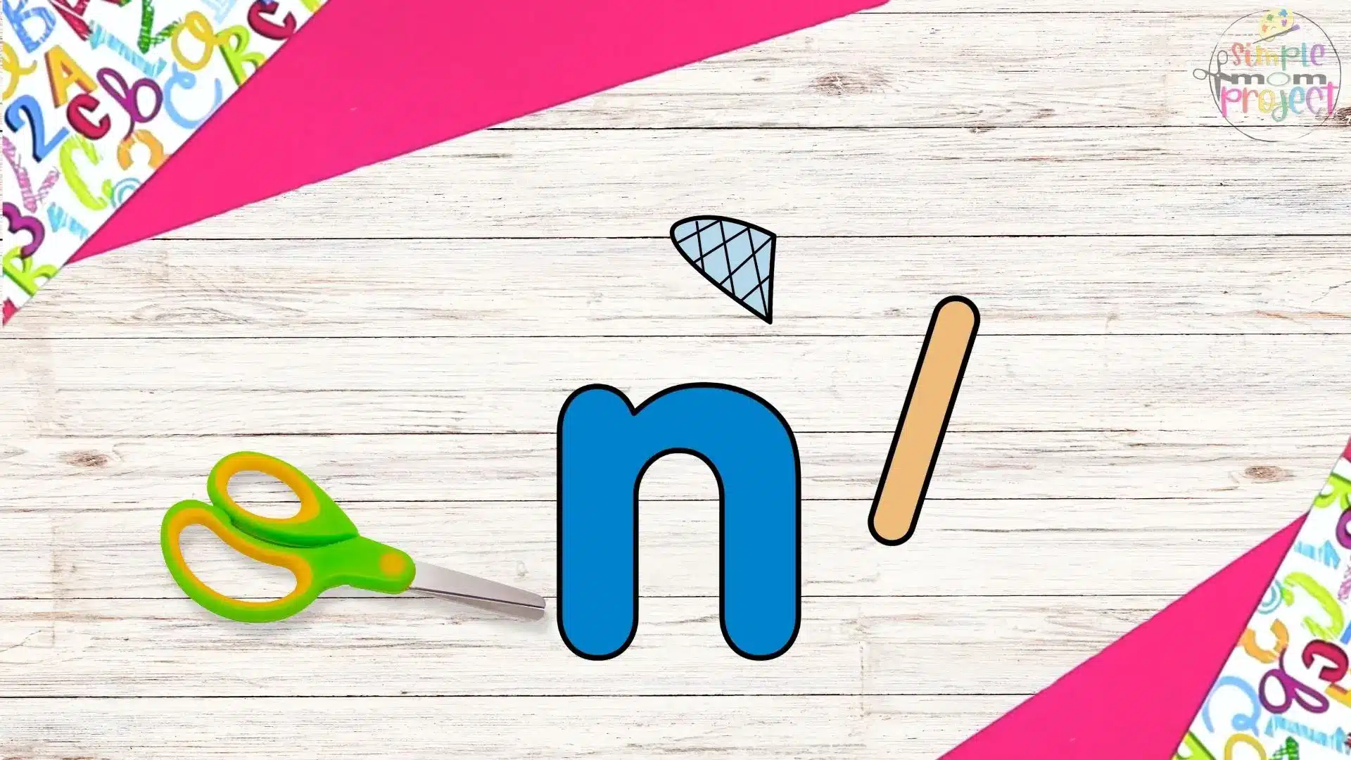 free printable lowercase letter n for net craft template tutorial image 2