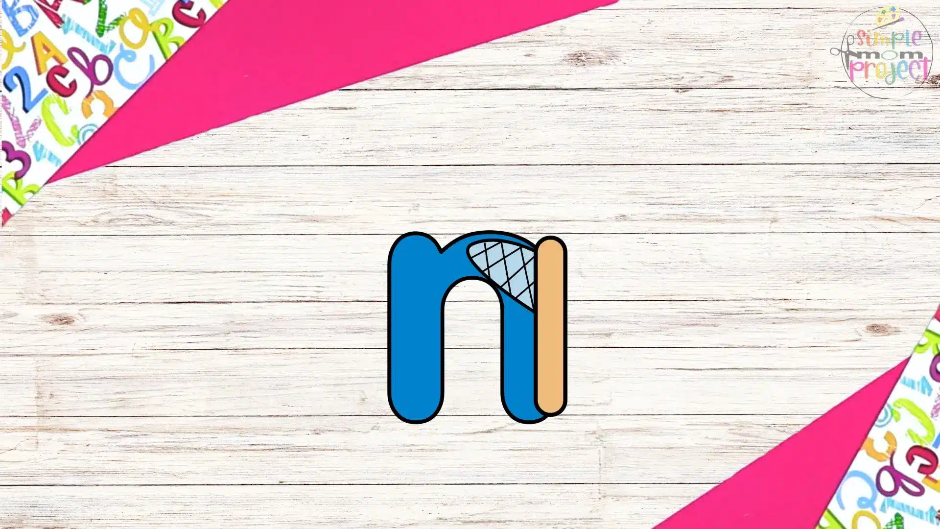 free printable lowercase letter n for net craft template tutorial image 6