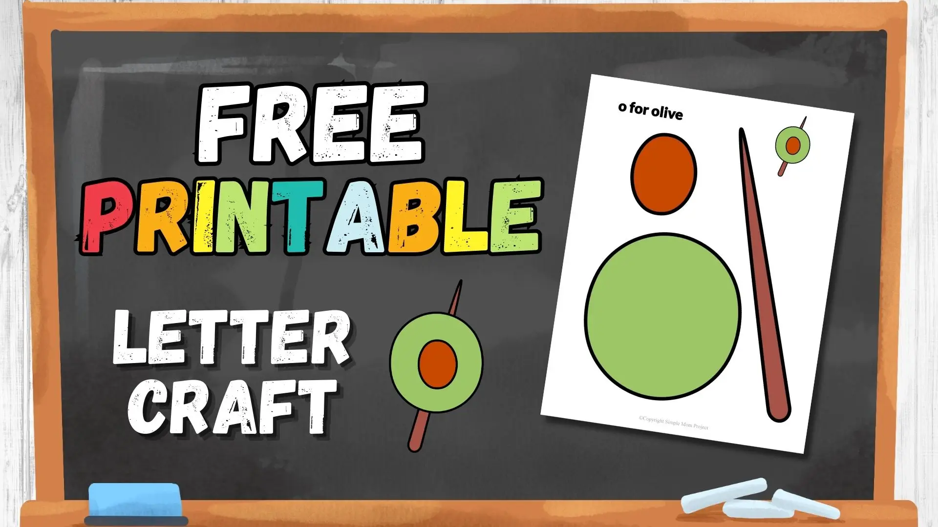 free printable lowercase letter o for olive craft template
