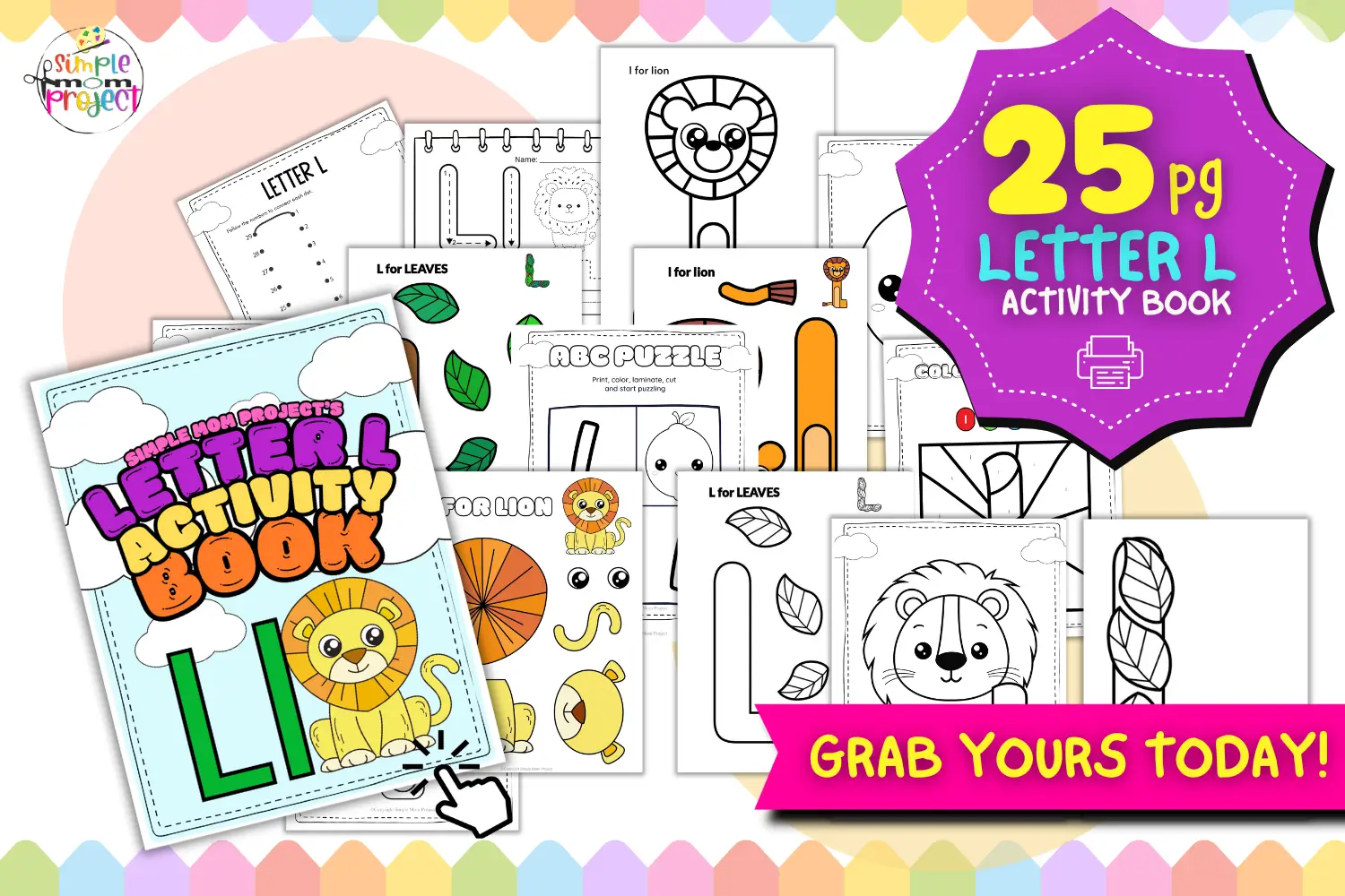 SHOP NOW Letter L Activity Book FlatLay 1