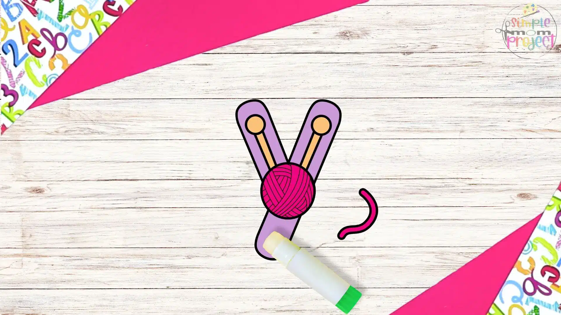 free printable letter y for yarn craft for kids 8
