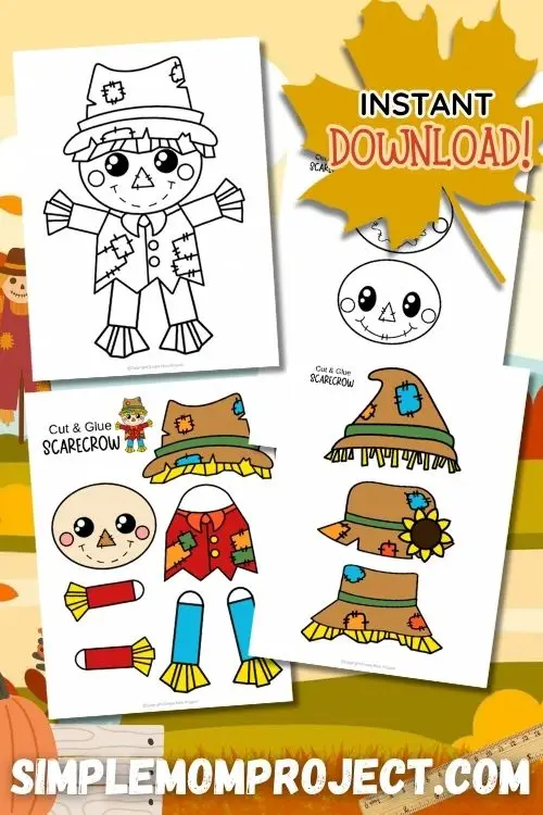 Did you know you can build your very own scarecrow without stepping foot in a cornfield? All you need is the printable boy scarecrow craft template! Whether you're at home or in the classroom, this easy-peasy, cut and color craft lets kids flex their creativity, sharpen those fine motors and learn all about scarecrows in the most fun way possible. Grab your printable boy scarecrow craft today!