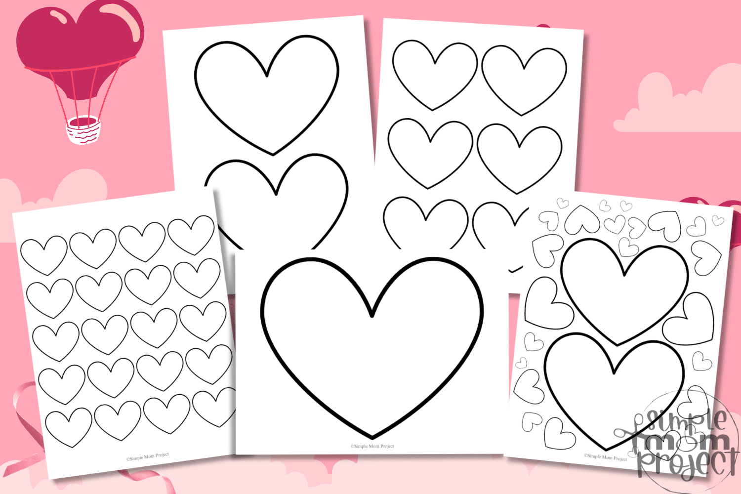 FLATLAY Free Heart Outline Printable Template for Kids