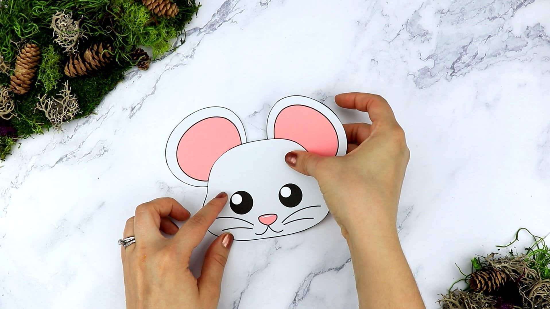 Free Printable Forest Mouse Craft Template for kids, preschoolers, toddlers and kindergartners