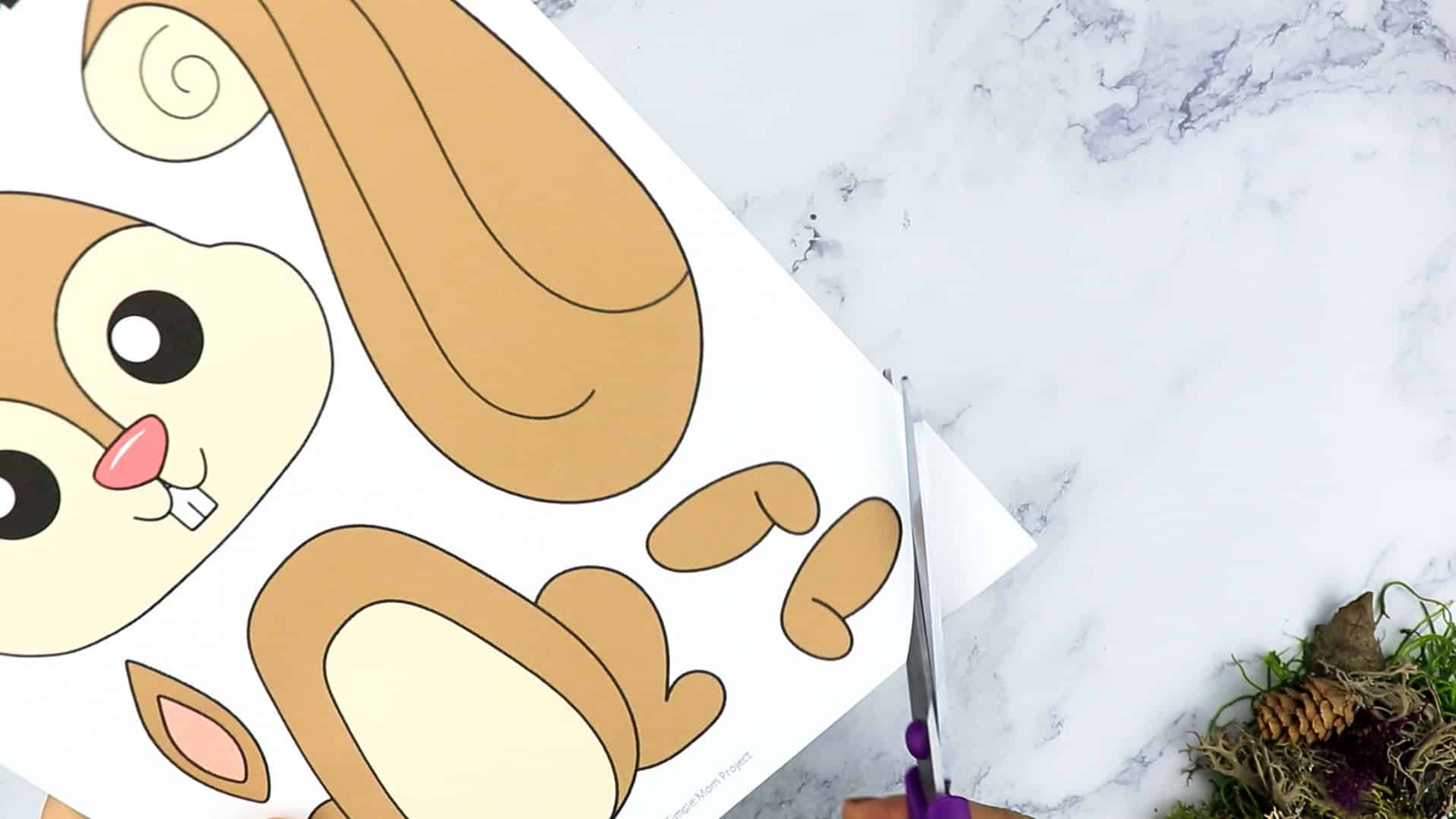 Free Printable Forest Squirrel Craft Template for kids, preschoolers, toddlers and kindergartners