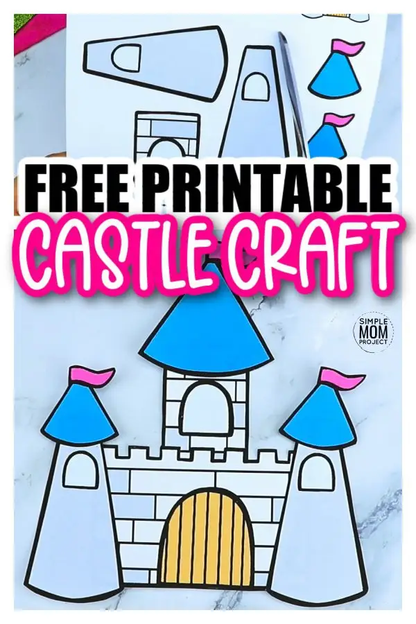 Free Printable Princess Castle Craft for Kids preschoolers and toddlers 3