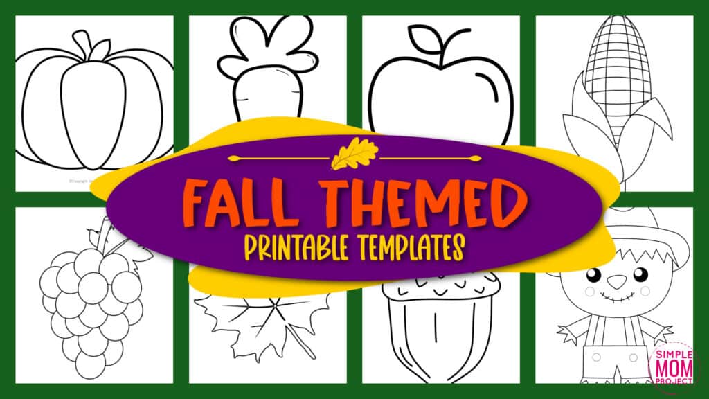 Grab these easy, printable fall Themed templates for autumn decor, fall crafts and elementary school teachers, students preschoolers and toddlers. Turn them into a fun fall banner or autumn activity for your kids. Easily click and download your set of our fall and autumn templates today!