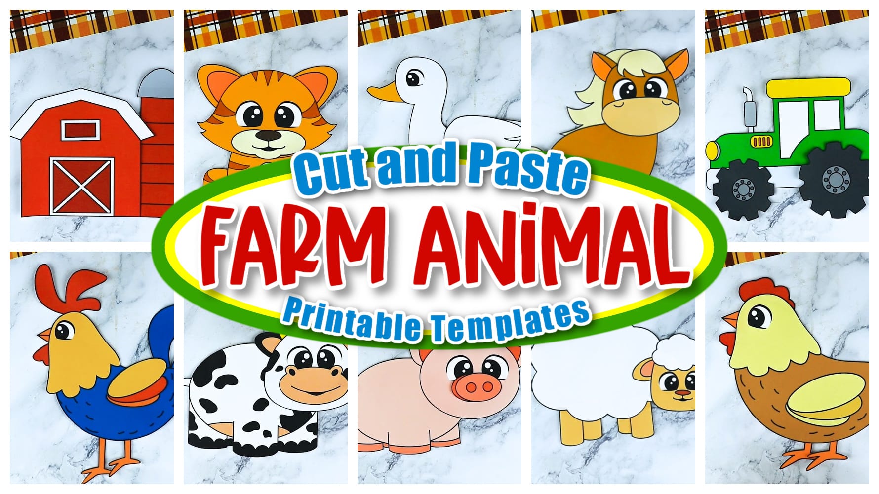 Click now to download these simple and easy farm animal crafts that are perfect for preschool, kindergarten and toddler age kids! From pigs to cows and from horses to sheep, these fun and adorable old macdonald farm animal crafts are perfect for your little one! Print your farm animal craft set now!